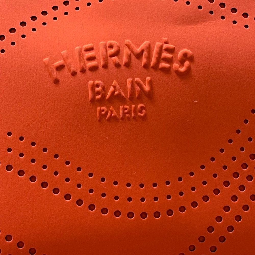 HERMES ORANGE CLUTCH BAg - Picture 8 of 10